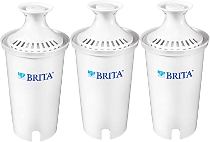 Brita Standard Replacement Filters for Pitchers and Dispensers, 3 Count, White