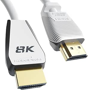 8K HDMI 2.1 Cable, Certified Gamer Edition – 3ft / 1m (8K@60Hz, Ultra High Speed/48G for 10K, 8K or ultra fast 144 Hz at 4K, optimal for PS5/Xbox and Gaming PC, Monitor/TV, white) – CableDirect