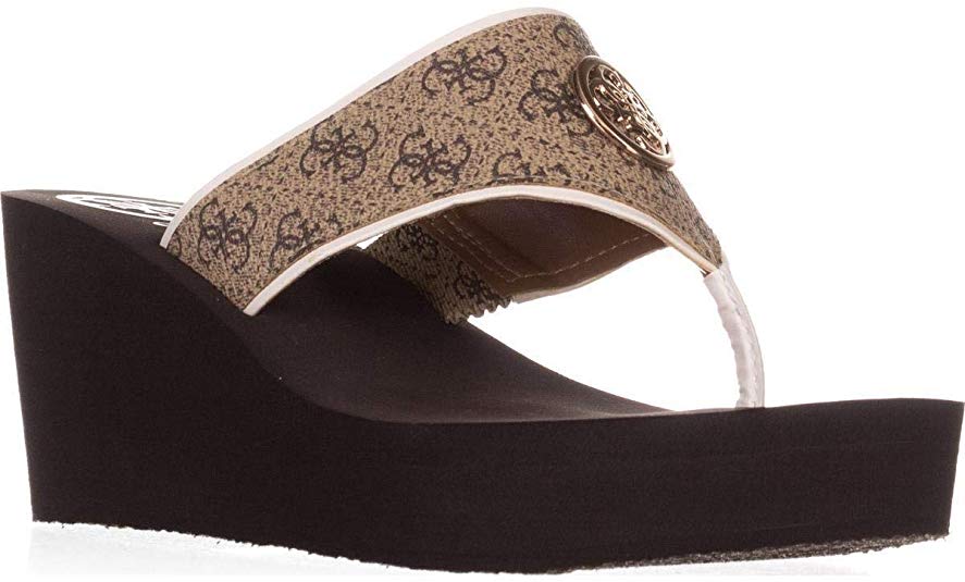 GUESS Women's Wedge Flip Flop