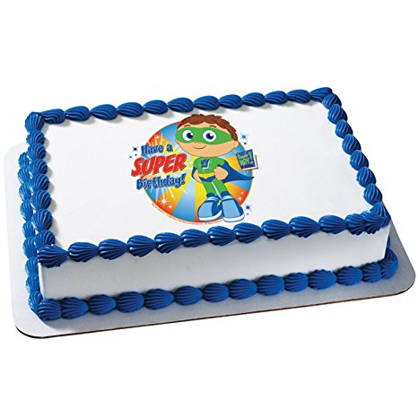 Super Why! - Super Birthday Edible Icing Cake Topper