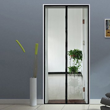 Homdox-DF Magnetic Retractable Magnetic Screen Door - Premium Mesh Screen Curtain for Doorways/Doors/Patio - Fits Doors Up To 33 inch width 81 inch tall