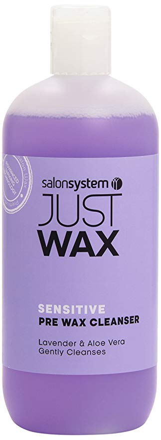 Salon System 500ml Just Wax Pre Wax Sensitive Skin Cleansing Hygiene Gel