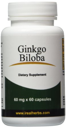 Ginkgo Biloba - 60mg X 60 Capsules - All the Benefits of Ginkgo Biloba Concentrated in a Convenient Capsule Form