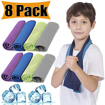 Cooling Towel Instant Cool Ice Towels Microfiber Towels Quick Dry 12X36 inch Neck Wraps Instant Cooling Relief Sports Fitness Soft Breathable Chilly Towel Workout Gym Yoga Outdoors
