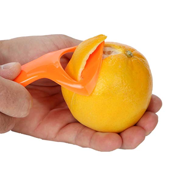 Home-X - Orange Peeler, Peels the Skin Off Most Fruit Including Oranges, Mangos, and Papaya, Easy-To-Use Design is BPA Free and a Great Addition to Any Kitchen