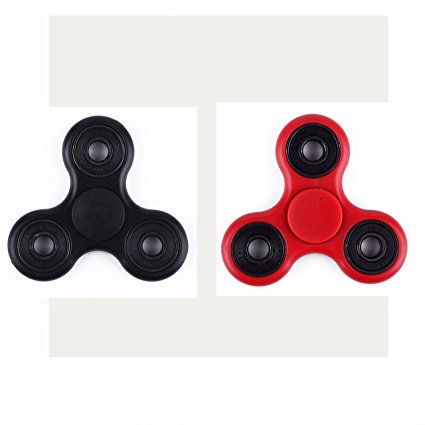 MammyGol EDC High Speed Aluminum Fidget Spinner with Prime Ceramic Bearing for Kill Time, Reduce Stress,ADD, ADHD (01RED-BLACK)