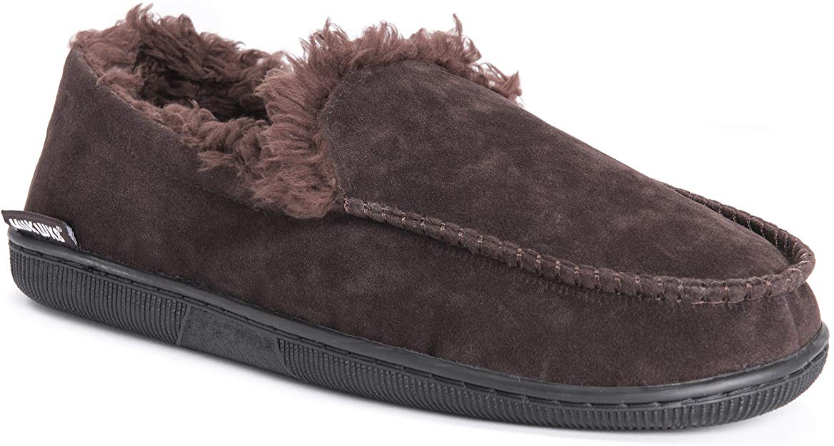 MUK LUKS Men's Faux Suede Moccasins Slipper