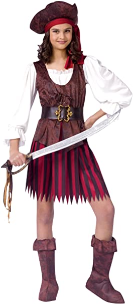 High Seas Buccaneer Girl Kids Costume