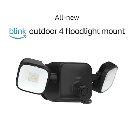 All-New Blink Outdoor 4 Floodlight Mount – Wire-free, 700 lumens, two-year battery life, set up in minutes