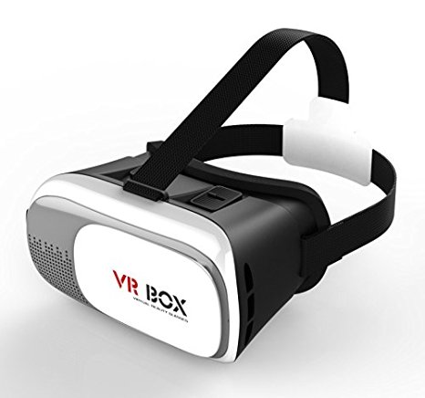 VR BOX 3D Virtual Reality Headset Case Video Movie Game 3D VR Glasses for 4.7-6.1 inch Smartphone iPhone 6/6 plus Samsung Galaxy Android IOS Cellphone