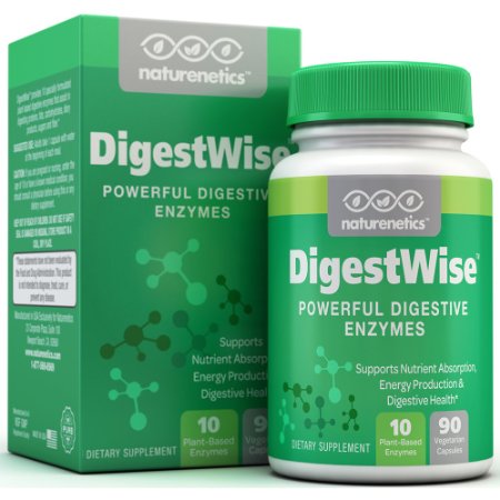 DigestWise Digestive Enzymes - Powerful Proteolytic Enzymes - For Better Digestion, Greater Nutrient Absorption, More Energy & Relief from Occasional Digestive Issues* - Gluten Free, Vegan - 90 Vcaps