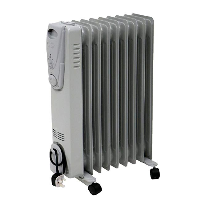 Oypla 2000W Oil Filled Radiator Heater with Thermostatic Control