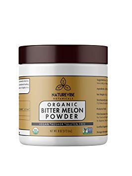 Naturevibe Botanicals USDA Organic Bitter Melon powder (8 ounces) - Momordica Charantia - 100% Pure & Natural