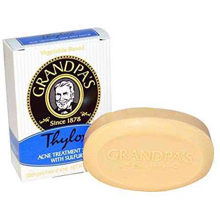 Grandpas Thylox Acne Treatment Soap with Sulfur 3.25 oz
