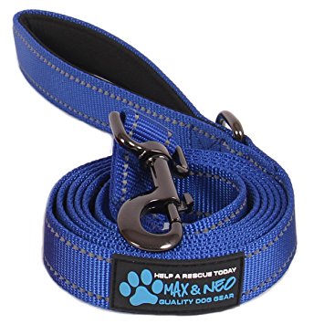 Max and Neo™ Reflective Nylon Dog Leash - We Donate a Leash to a Dog Rescue for Every Leash Sold
