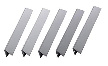 Broilmann (5-pack) BBQ Gas Grill Stainless Steel Flavorizer Bars For Weber Spirit 300 Gas Grills With Front-Mounted Control Panel (Dimensions: 15 1/4" x 2 3/5", 16 Ga.)