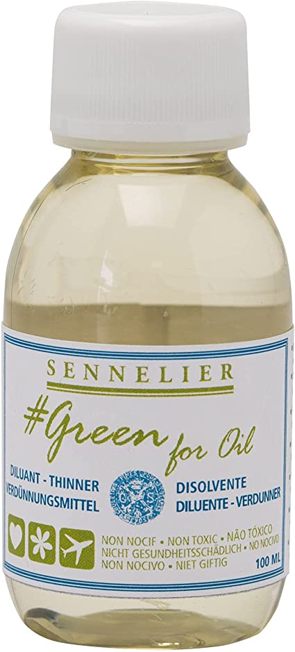 Sennelier Green for oil 100ml Thinner non toxic natrual
