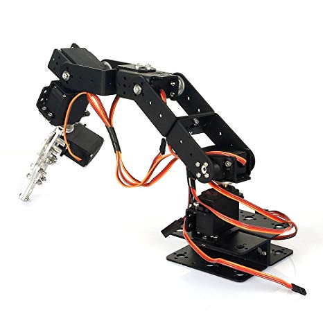 SainSmart 6-Axis Mechanical Desktop Robotic Arm, Frame & Servo Kit for Arduino