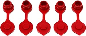 JSP Manufacturing Red Plastic Vent Cap For Fuel Gas Can Compatible with Chilton Briggs Rotopax Gott Anchor (5)