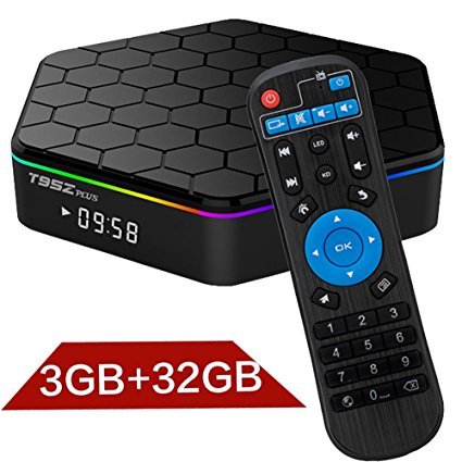 YAGALA T95Z Plus Android TV Box, 3GB RAM/32GB ROM Android 7.1 Amlogic S912 support Octa Core 4K Resolution Dual Band WiFi 2.4GHz/5GHz Bluetooth 4.0