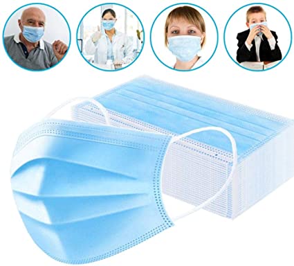 New 50pcs Disposable Earloop 3 Layers Anti-Dust for Surgical Medical Salon