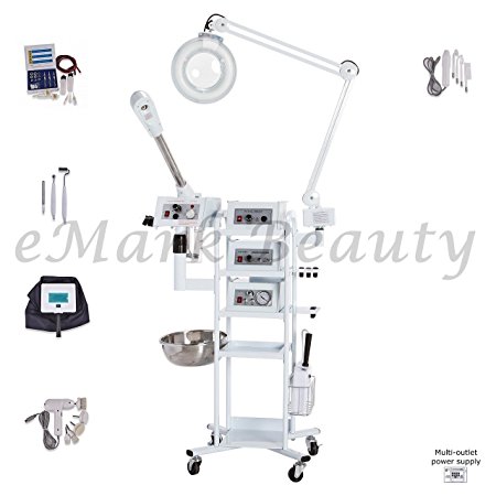 eMark Beauty 9 In 1 T3 Multifunction Facial Machine Ozone Aromatherapy High Frequency Steamer Microdermabrasion. FREE SHIPPING ON ALL WARRANTY WORK.