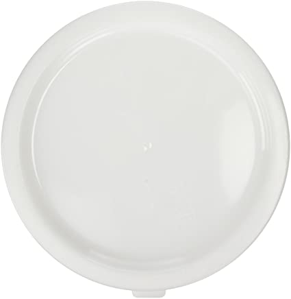 Cambro RFSC12148 White Poly Lid for 12 / 18 / 22 Qt Round Containers(Pack of 6)