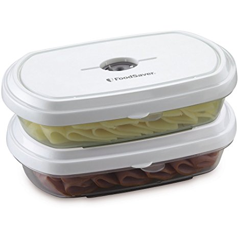 FoodSaver Deli FreshSaver Vacuum Storage Containers, 2-pack