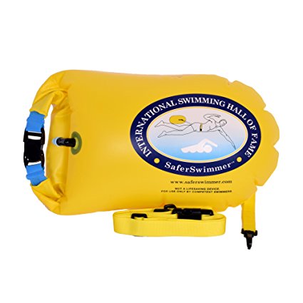 ISHOF SaferSwimmer Personal Large Swimming Float with Dry Storage