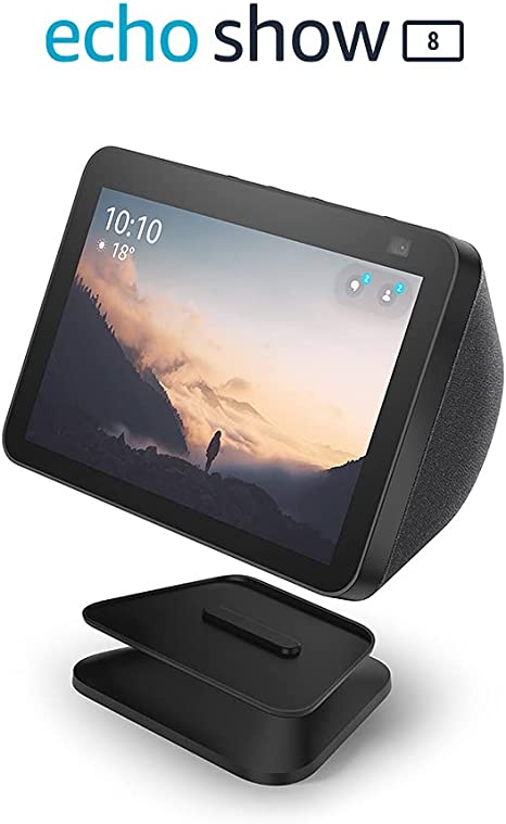 Echo Show 8 (2nd Gen, 2021 release), Charcoal   Adjustable Stand, Charcoal