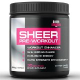 SHEER STRENGTH PRE WORKOUT - 1 Best Preworkout Supplement Powder On Amazon - Cotton Candy - No JittersCrash - Science-Backed Formula For The Best Most Satisfying Workouts Of Your Life