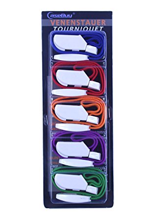 CasesBuy First Aid Quick Release Medical Sport Elastic Emergency Tourniquet Buckle(Set of 5) for Household Home Outdoor Activitie