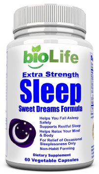 Natural Sleep Aid - Herbal, Non-Habit Forming Sleeping Pill. Supports Mood, Stress & Appetite Suppression. GABA, L-Theanine, Phellodendron, Mucuna Pruriens, Magnesium 5HTP & Melatonin. 60 Veggie Caps