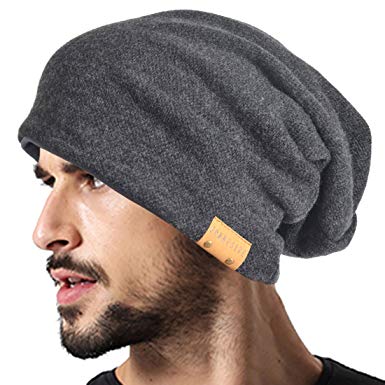 VECRY Men Oversized Slouch Beanie Large Skullcap Knit Hat