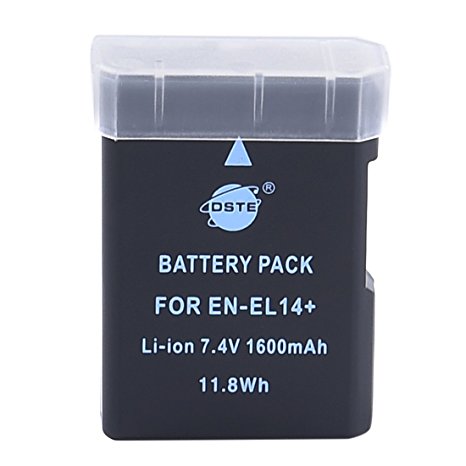 DSTE EN-EL14 Rechargeable Li-ion Battery for Nikon Coolpix P7000, Coolpix P7100, Coolpix P7700, Df, D3100, D3200, D5100, D5200, D5300 Digital Cameras