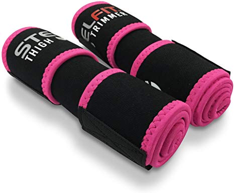 SteelFit Thigh Trimmers - Workout Enhancer - Increase Circulation - Sweat More - Maximum Fat Burning - Reduce Cellulite - Adjustable - Unisex - Includes One Left and One Right Thigh Trimmer