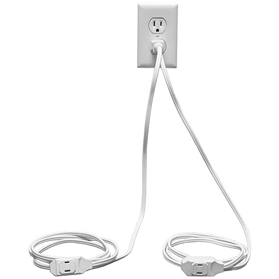 Westinghouse Polarized Twin Extension Cord, 6-Feet, White