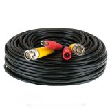 Pre-made All-in-One BNC Video and Power Cable Wire Cord with Connector for CCTV Security Camera 25Ft 50Ft 60Ft 100Ft 125Ft 150Ft 200Ft available