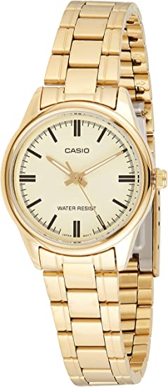 Casio Women's LTP-V005G-9A Gold Stainless Steel Analog Watch