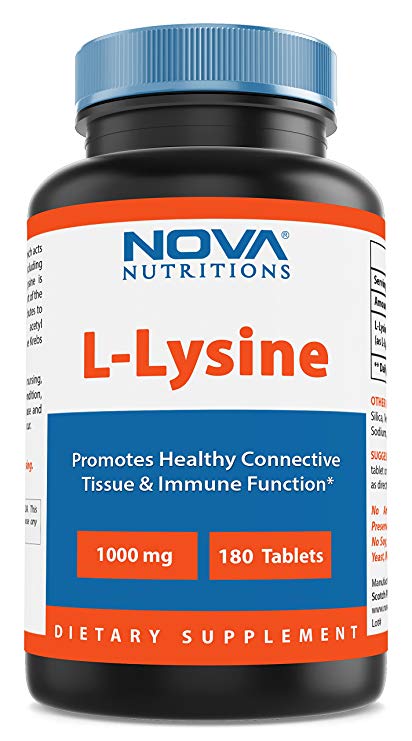 Nova Nutritions L-Lysine 1000 mg 180 Tablets