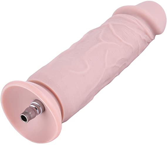 Hismith 10" Super Huge Silicone Dildo for Hismith Sex Machine with Quick Air Connector, 9' Insertable Length, Girth 7.4" Diameter 2.35" Thick Realistic Cock (10" Monster,Silicone)