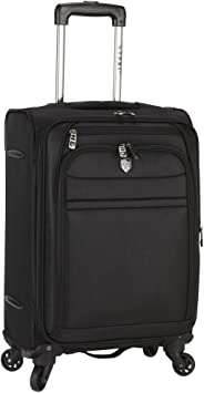 Travelers Club Business Class Expandable Spinner Luggage, Executive Black, 20 Inch