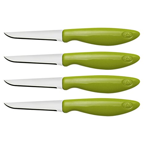 Joie Set of 4 Stainless Steel Flexible Paring/Garnishing Knives - 6 Inch