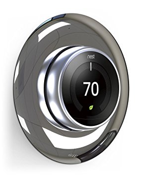 elago Wall Plate Cover for Nest Learning Thermostat [Chrome] - [Complementary Rounded Design][Hard ABS Material][Easy Installation] - for 1st, 2nd, 3rd generation