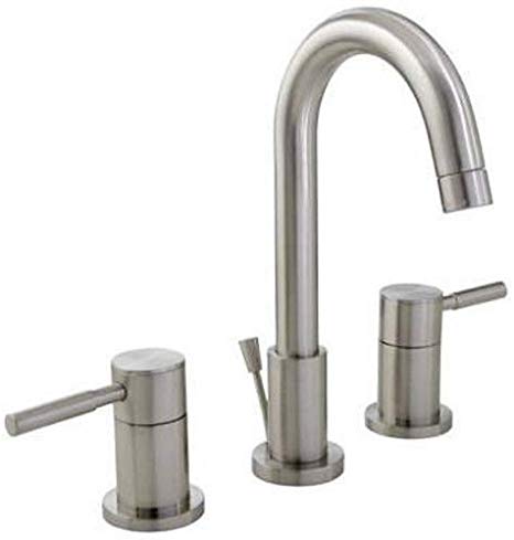 Mirabelle MIRWSCED800HBN Edenton 1.2 GPM Widespread Bathroom Faucet - Includes Brass Pop-Up Drain Assembly
