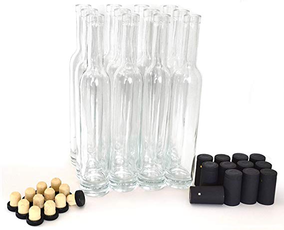 Bellissima Bottles, 375ml, Extra Clear, Thick Bottom - Case of 12