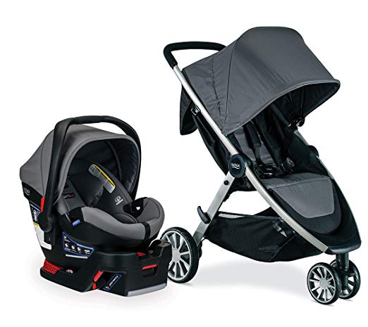 Britax B-Lively & B-Safe Ultra Travel System, Gris