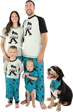 Lazy One Matching Holiday Pajamas for Family, Holiday Pajama Sets for Adults, Teens, Kids, Baby and Dog