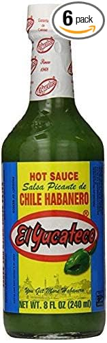 El Yucateco Salsa Picante de Chile Habanero Green 8oz Hot Sauce - 2 Pak