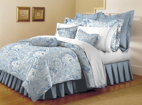 Mellanni Bed Sheet Set - HIGHEST QUALITY Brushed Microfiber 1800 Bedding - Wrinkle, Fade, Stain Resistant - Hypoallergenic - 4 Piece (Full, Paisley Blue)